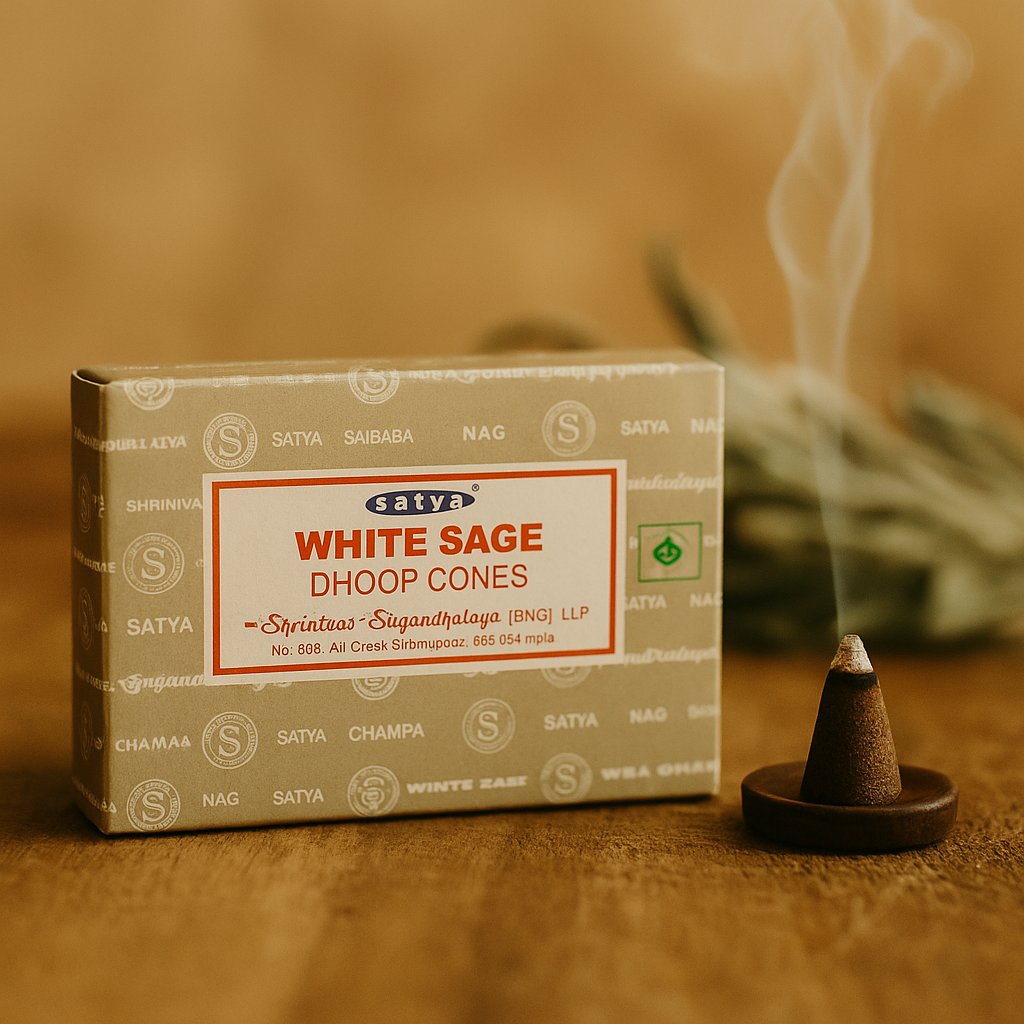 Encens en cônes Satya Sauge Blanche