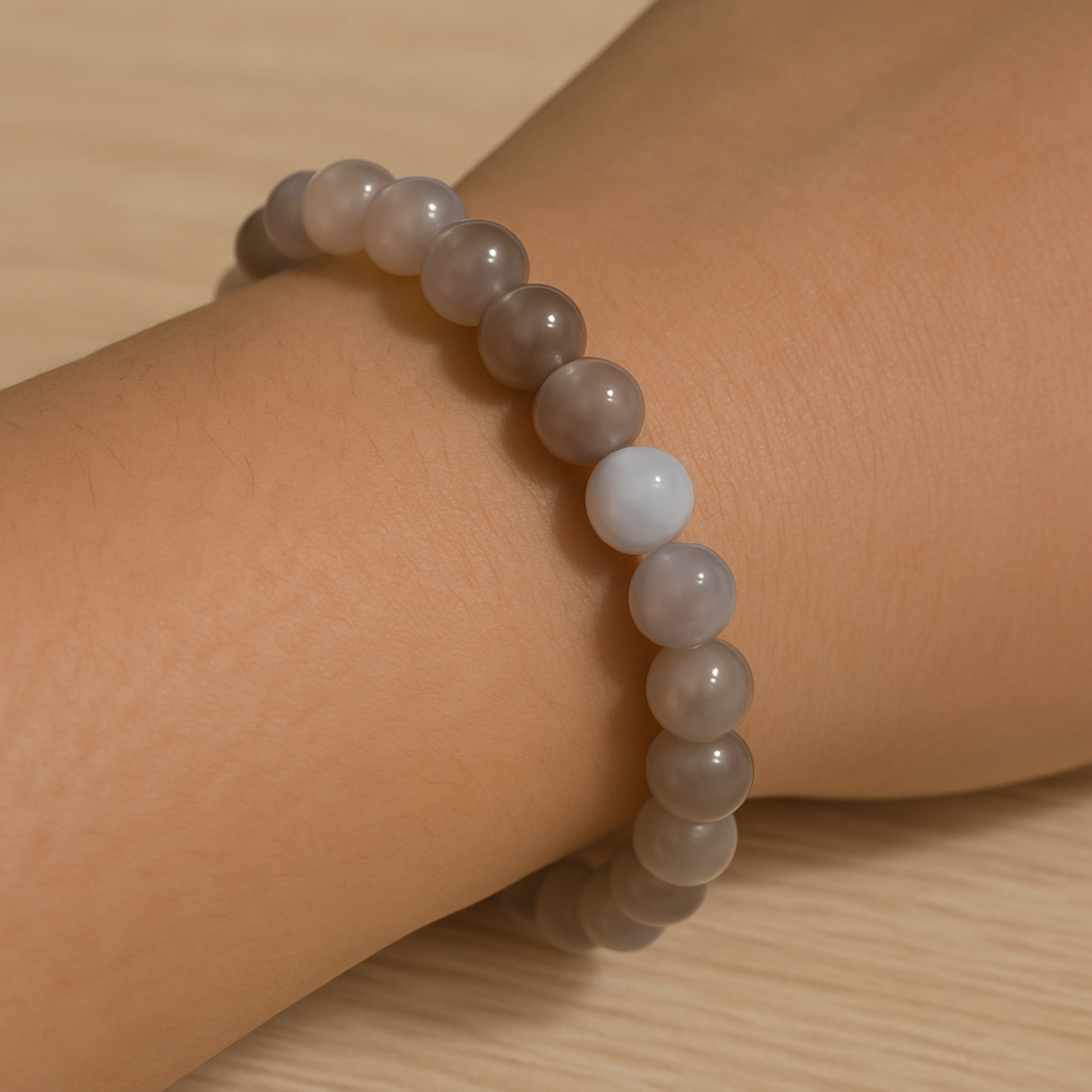 Bracelet Agate grise A (8mm)