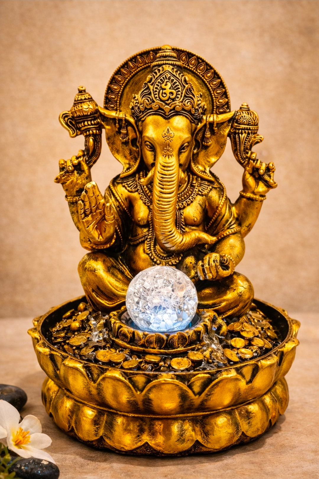 Fontaine d’intérieur Ganesh – Résine