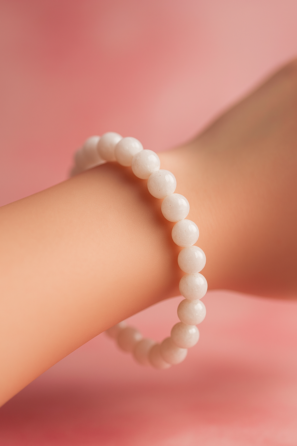 Bracelet Pierre de lune beige A (8mm)