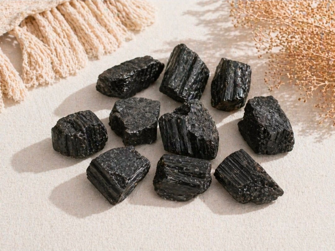 Tourmaline noire brute – Pierre de protection & ancrage