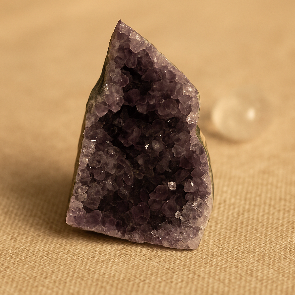 Géode améthyste bord brut Uruguay A 100 à 300g