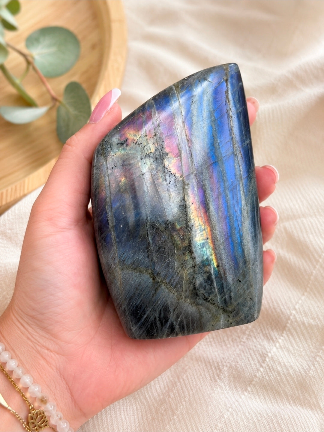 Labradorite Violette AA – Forme Libre (300 à 500 g)