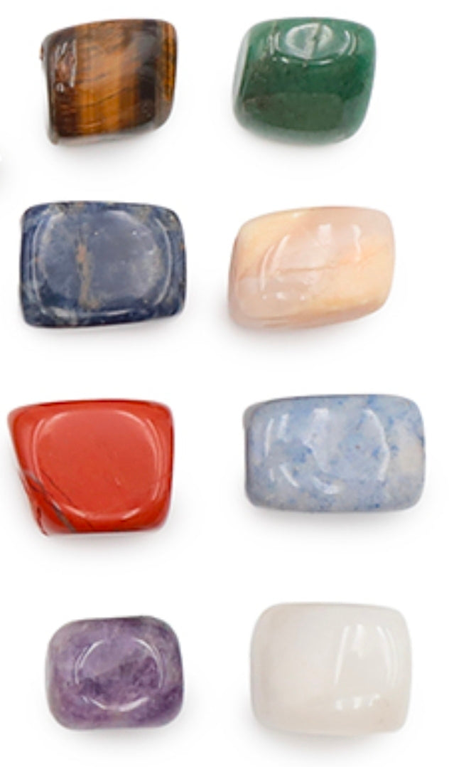 Pochon 7 Chakras – Pierres naturelles 20 à 40 mm