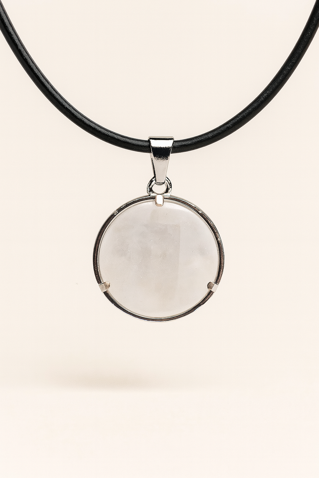 Pendentif Fleur de Vie en Cristal de Roche