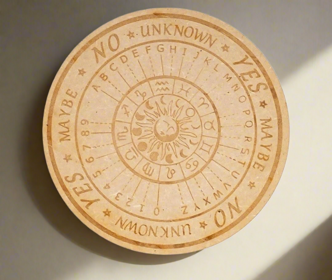 Planche à pendule astrologie gravée