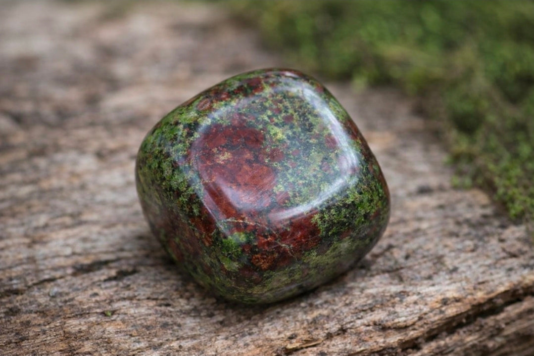 Jaspe Sang de Dragon — Pierre roulée naturelle (15-20mm)