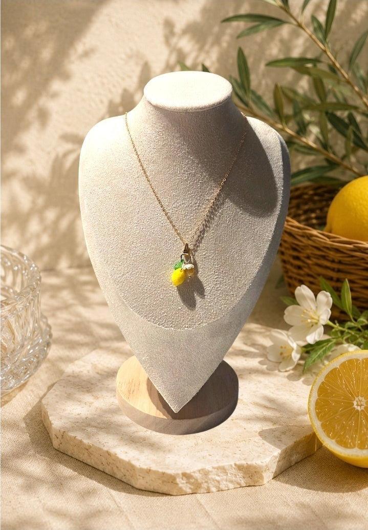 Collier “Dolce Limone” – Citrine & Citron