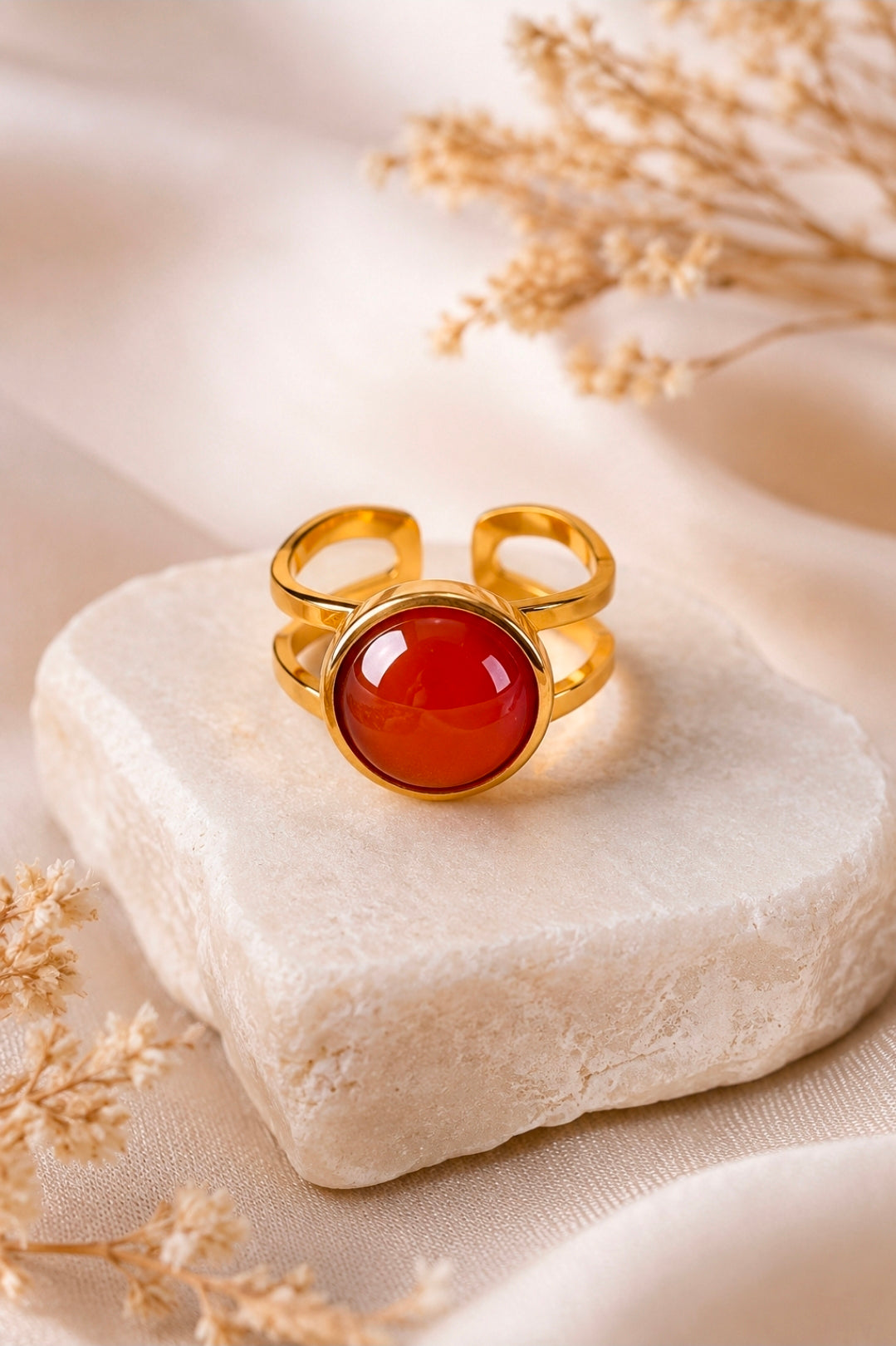 Bague Cornaline naturelle