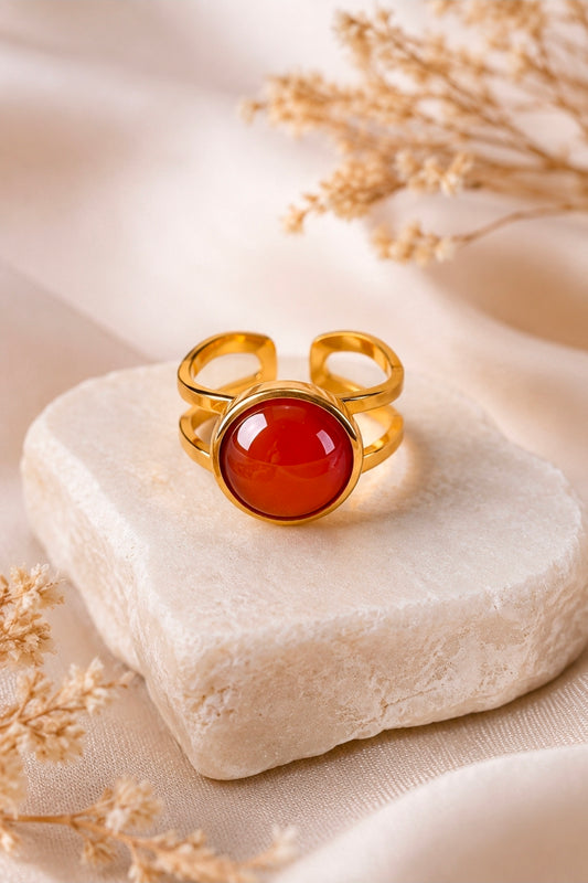 Bague Cornaline naturelle