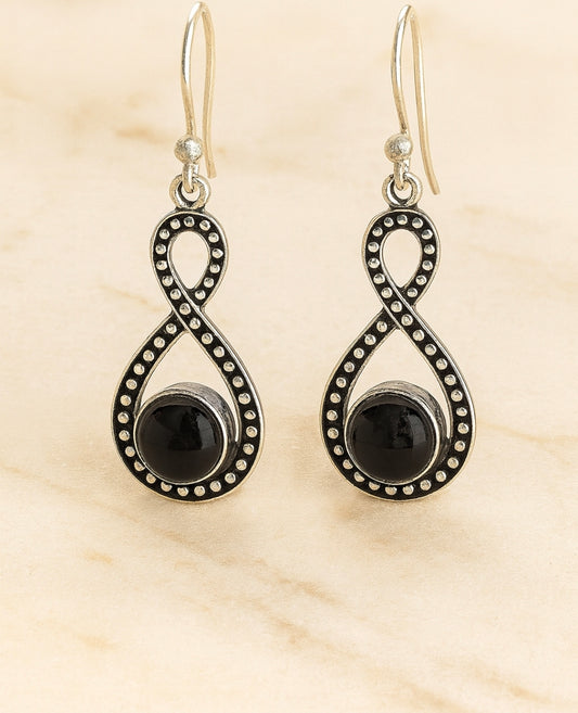 Boucles d’oreilles en Tourmaline Noire – Protection & Ancrage