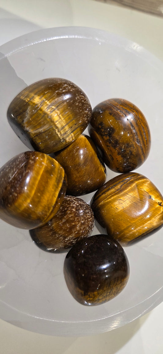 Œil de Tigre – Pierre roulée de protection et de confiance