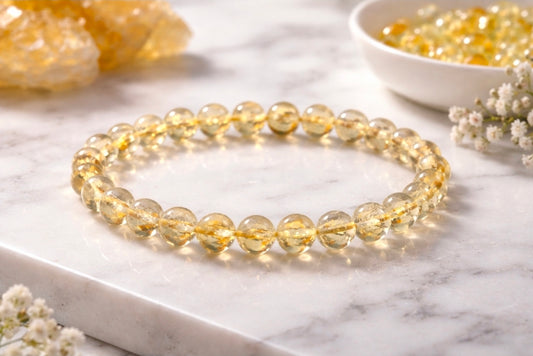 Bracelet Citrine Naturelle – 6 mm