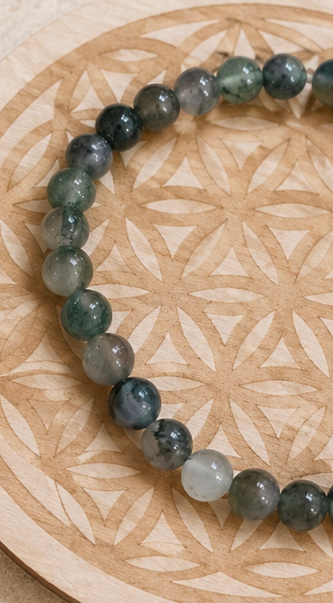 Bracelet Agate Mousse – Harmonie & Renouveau