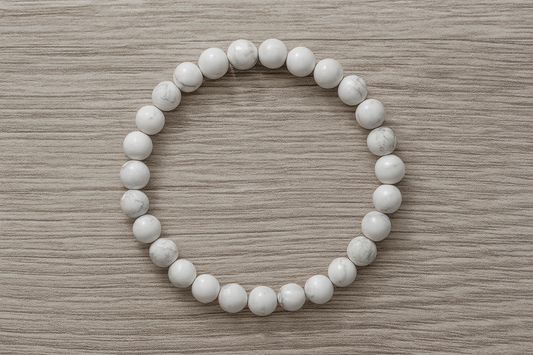 Bracelet Howlite Blanche A (6mm)