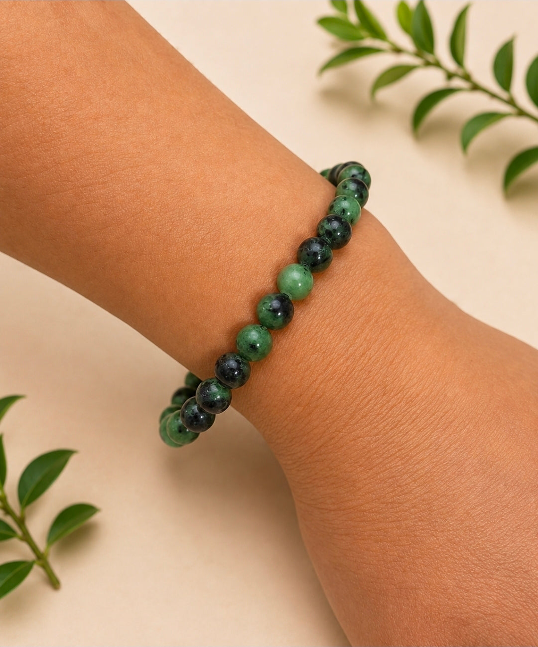 Bracelet Rubis Zoïsite – Vitalité & Confiance