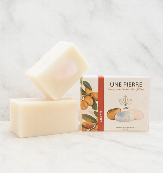 Savon argan avec pierre minérale naturelle