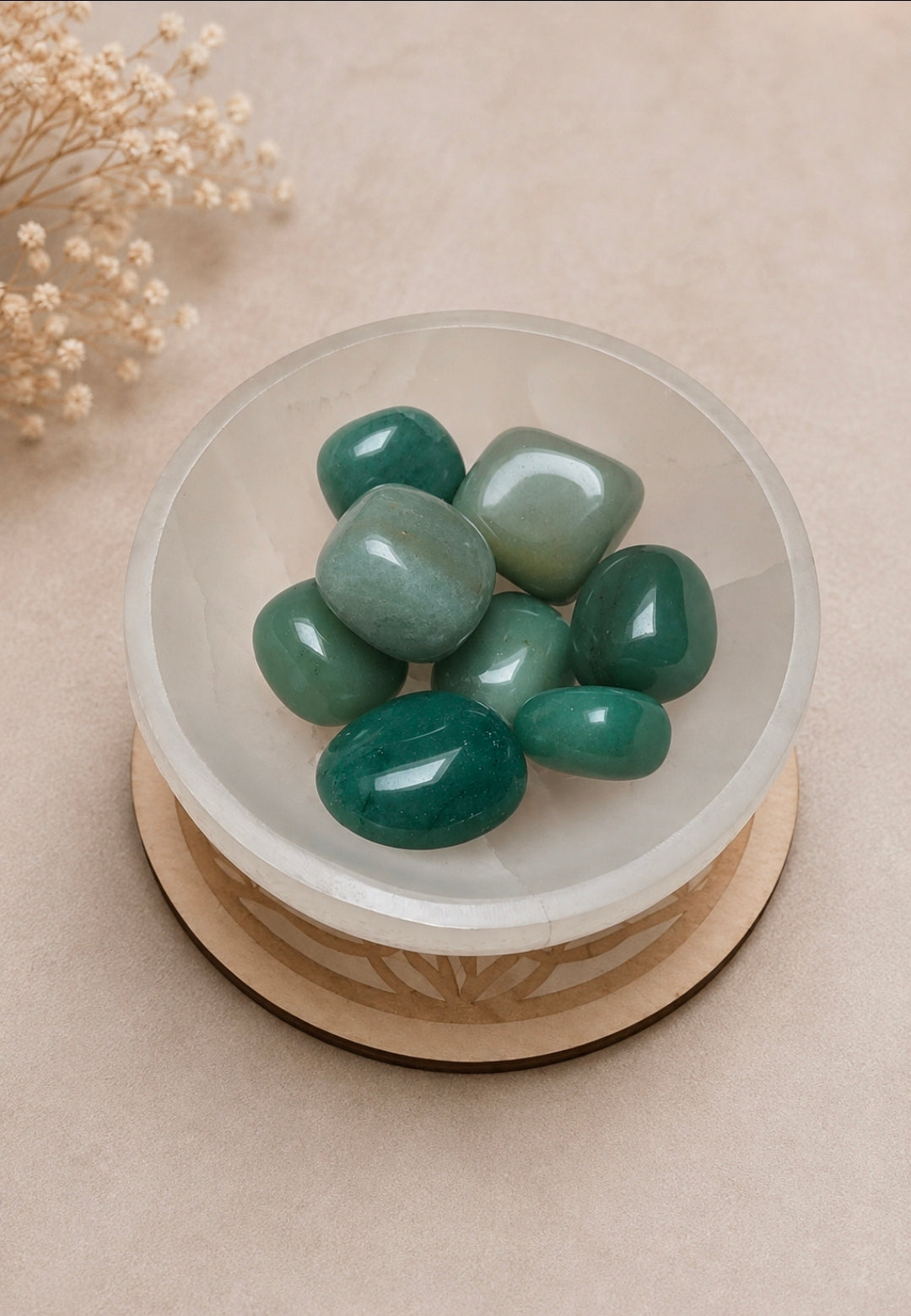 Pierre roulée Aventurine verte – Chance & apaisement