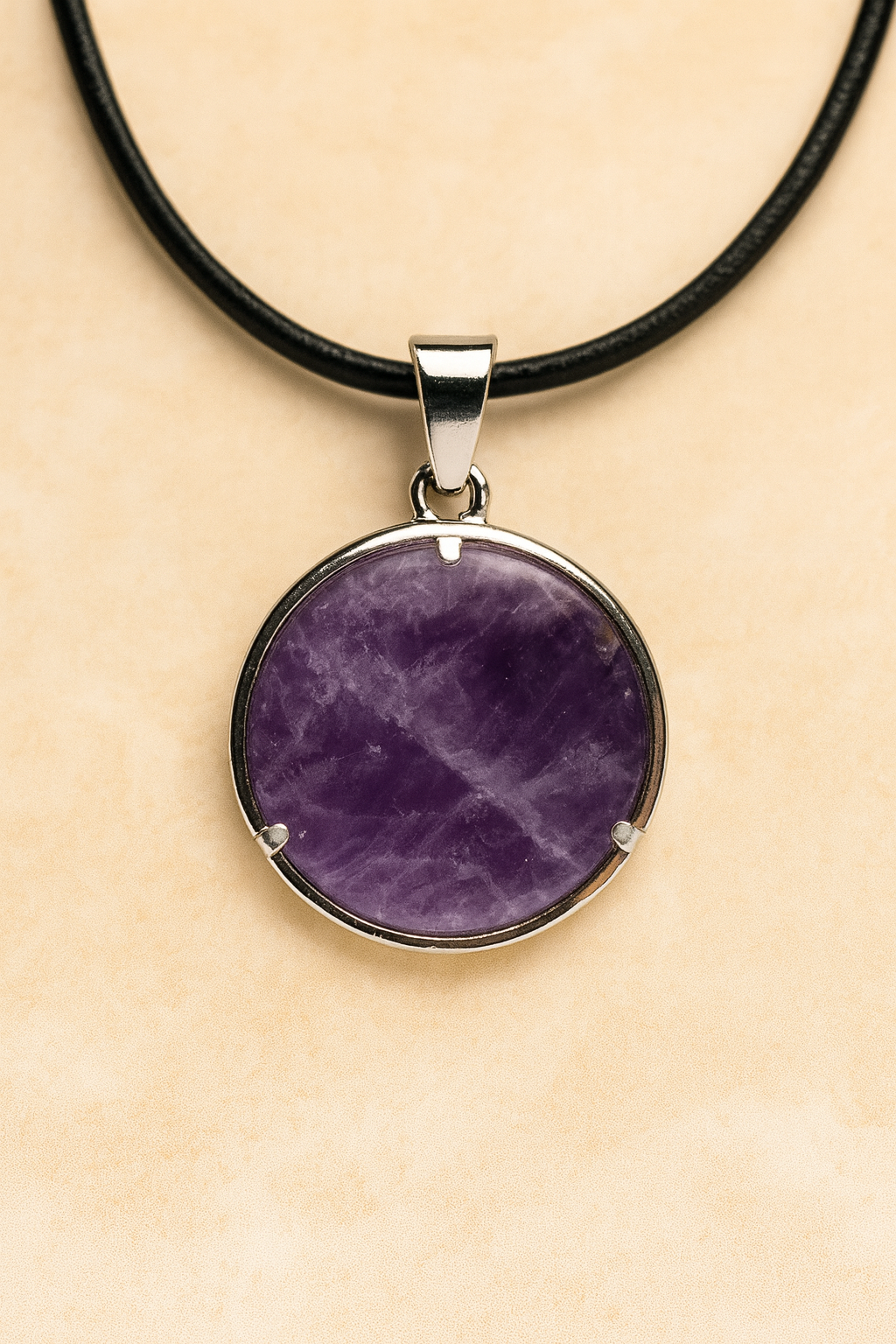 Pendentif Fleur de Vie en Améthyste