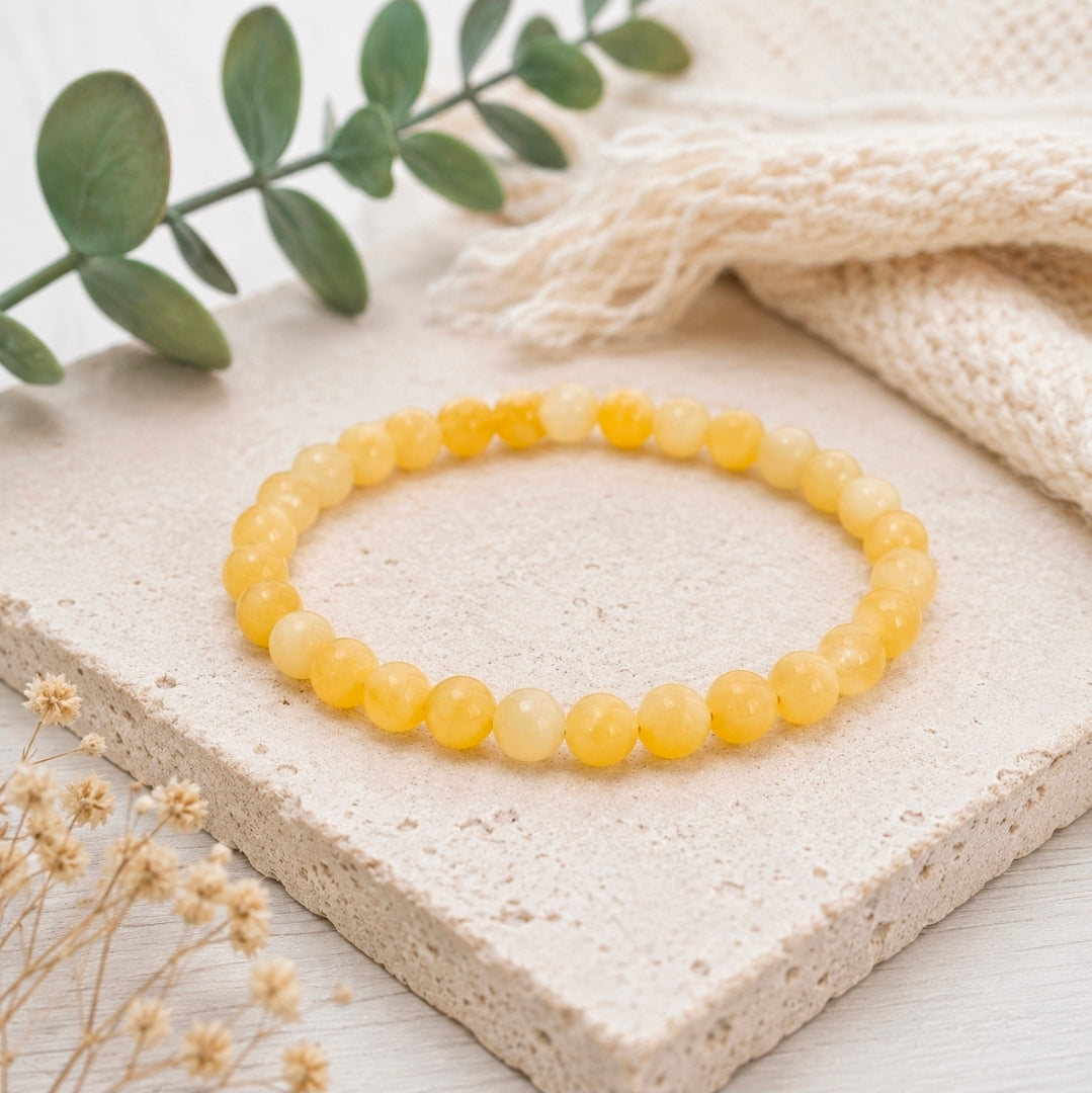 Bracelet Calcite Orange  – Vitalité & Confiance