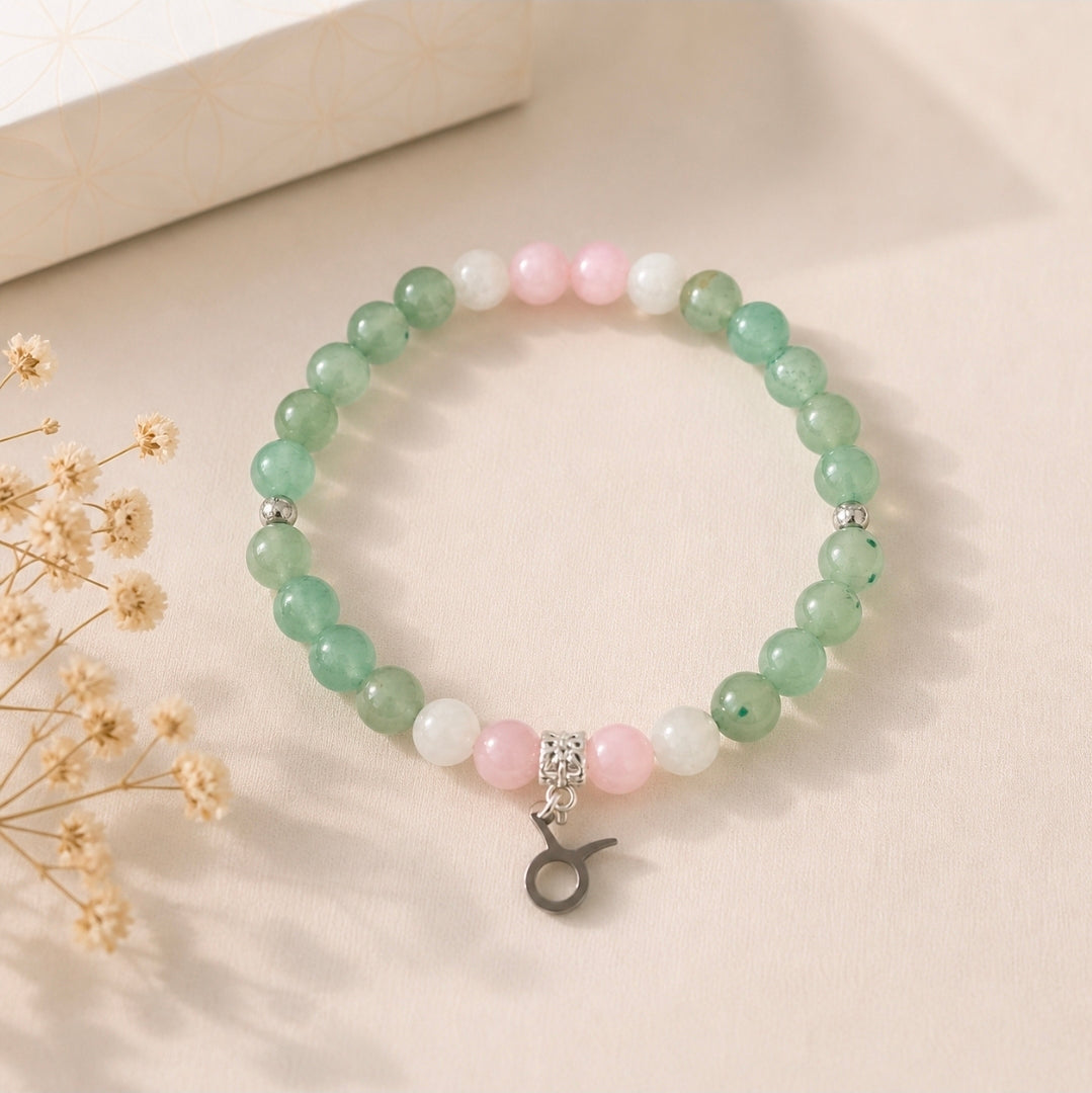 Bracelet Taureau – Pierres naturelles d’équilibre & douceur