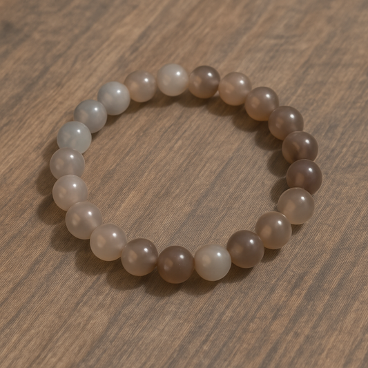 Bracelet Agate grise A (8mm)