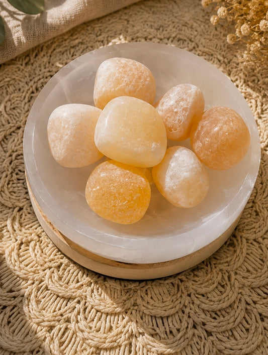 Calcite Orange mat – Vitalité & Confiance en soi