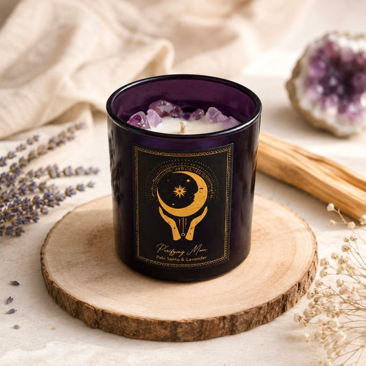 Bougie d’intention Purifying Moon – Apaisement & Purification