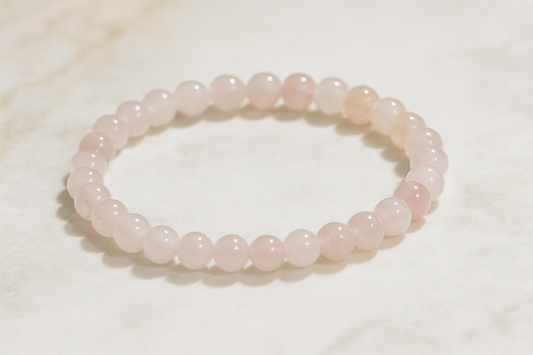 Bracelet Quartz rose (6mm)