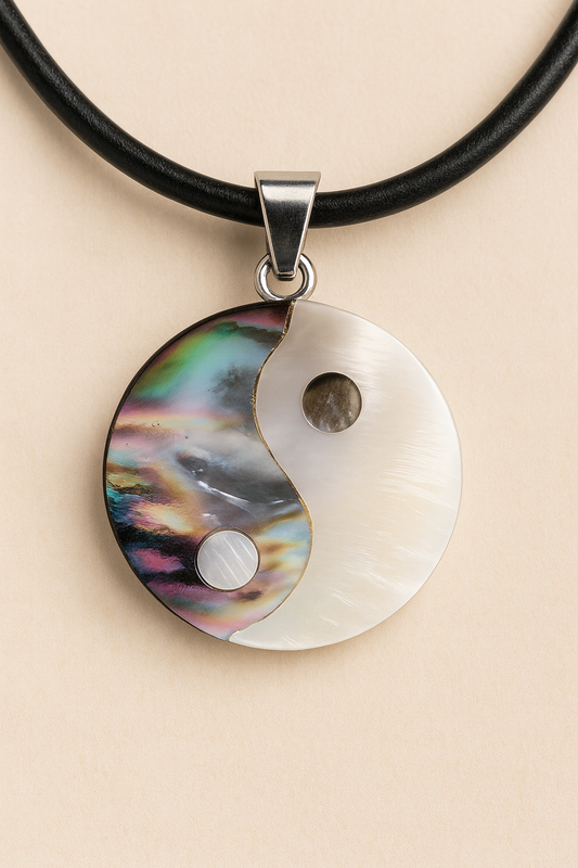 Pendentif Yin Yang en Nacre