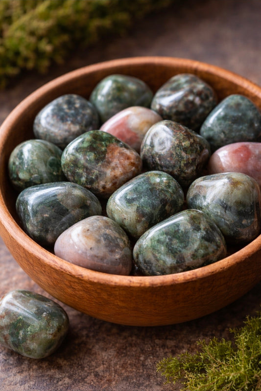 Agate Indienne — Pierre roulée naturelle (15–20 mm)