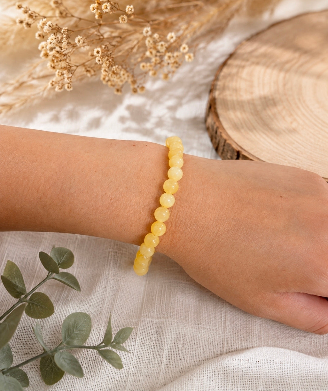 Bracelet Calcite Orange  – Vitalité & Confiance
