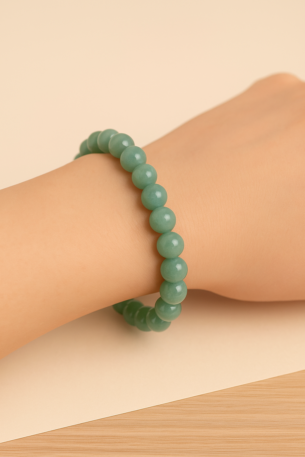 Bracelet en Aventurine Verte – 8 mm