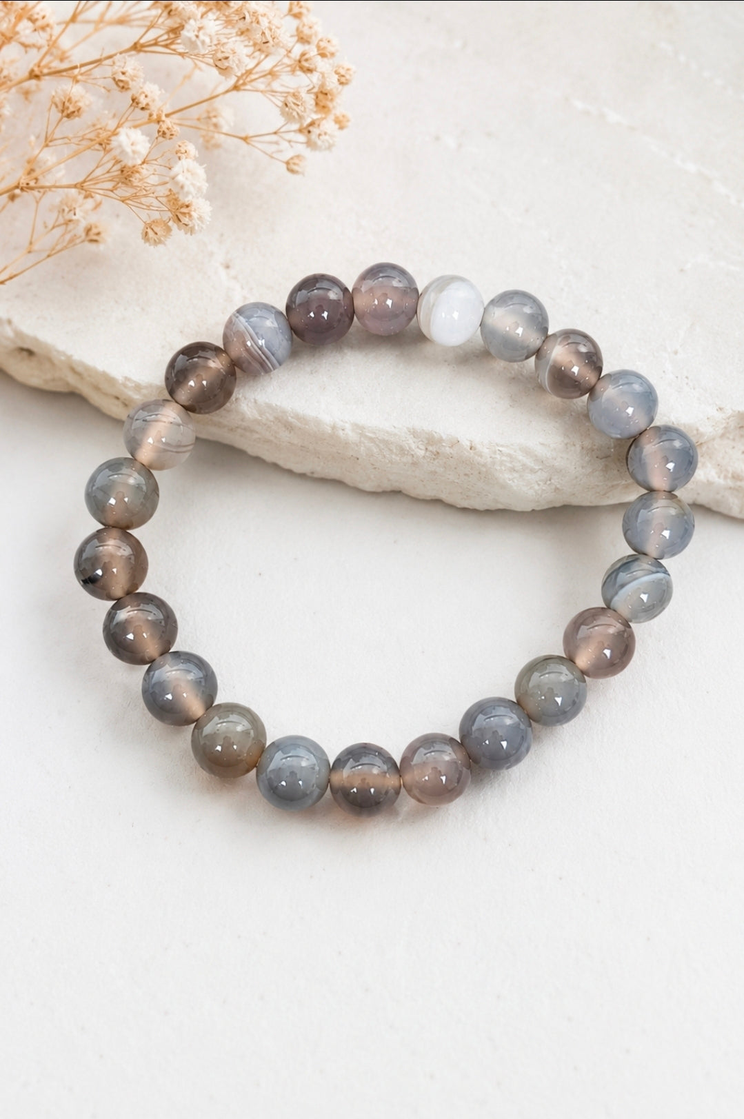 Bracelet Agate grise A
