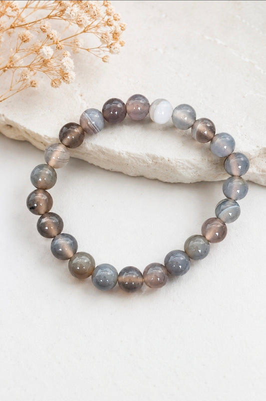 Bracelet Agate grise A