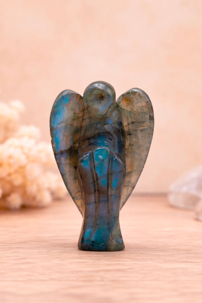 Ange en Labradorite AA+ – 45 à 50 mm