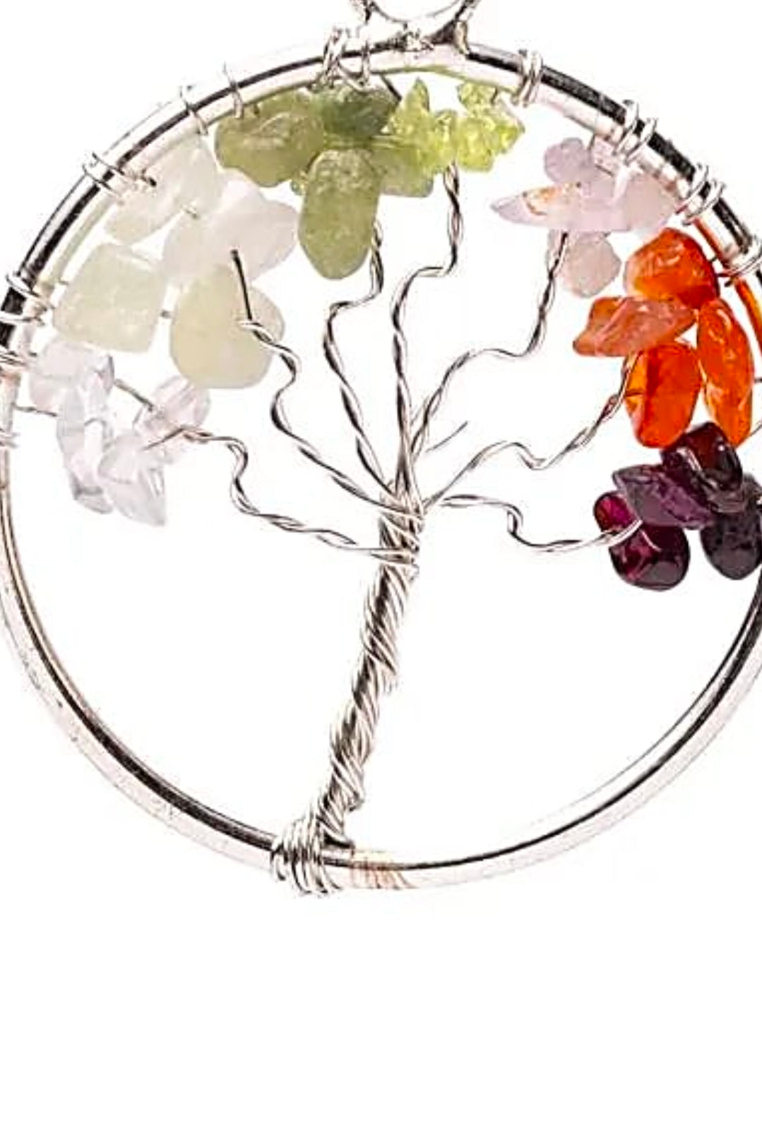 Pendentif Arbre de Vie – 7 Pierres Naturelles