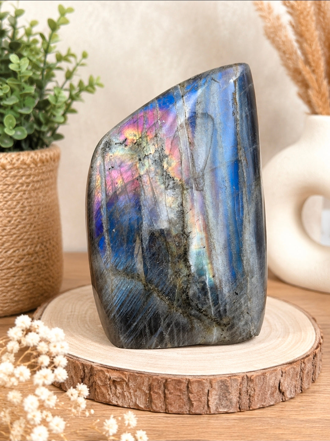 Labradorite Violette AA – Forme Libre (300 à 500 g)
