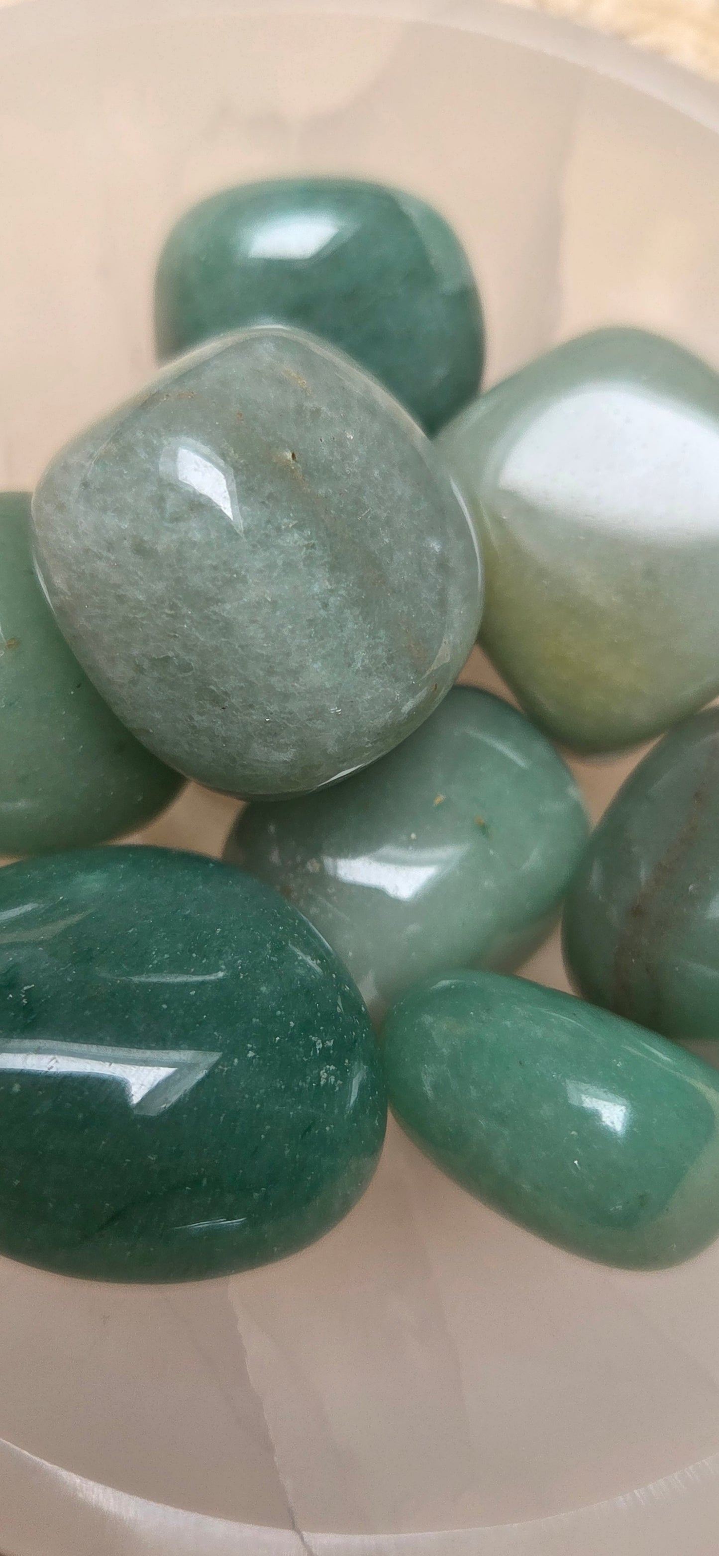 Pierre roulée Aventurine verte – Chance & apaisement