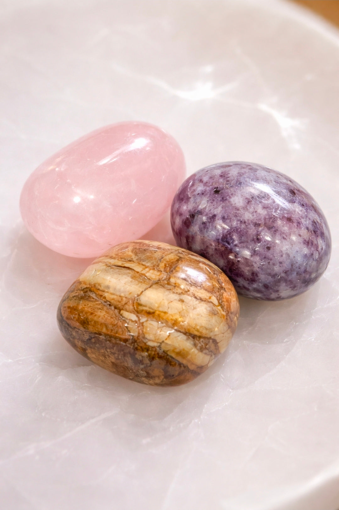 Trio Confiance en soi - pierre roulée